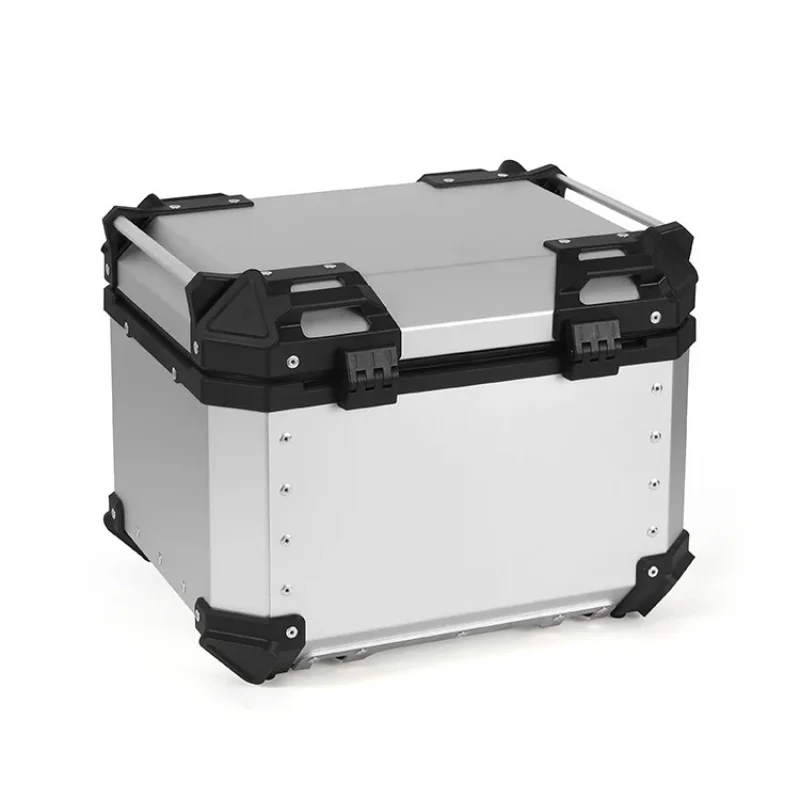 45L Waterproof Sier Cargo Box Universal Delivery Aluminum Alloy Motorcycle Lage with Metal Construction