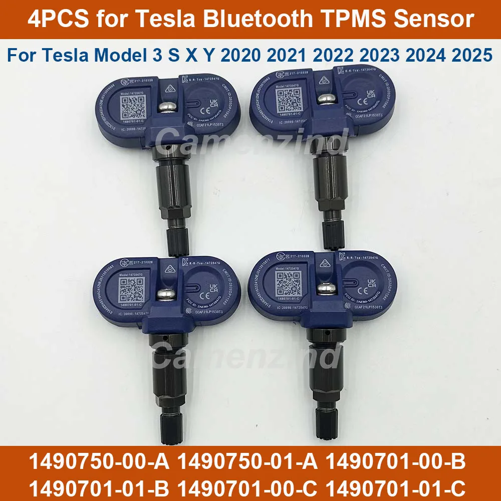 

New for 2021 2022 Tesla Model 3 Model Y Model S X Bluetooth TPMS Sensor 1472547 1490701-01-B 149070101B 149070100B 1490701-00-B