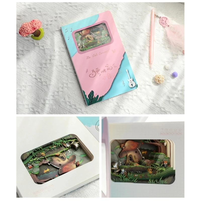 Cuaderno conciertos música gatos, 120 páginas cuadriculadas para escribir bocetos