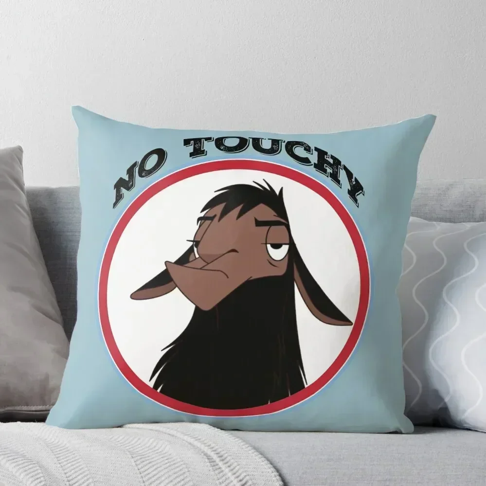 

Kuzco NO TOUCHY sad llama emperor's new groove emperor david spade back off no touch funny gift Throw Pillow