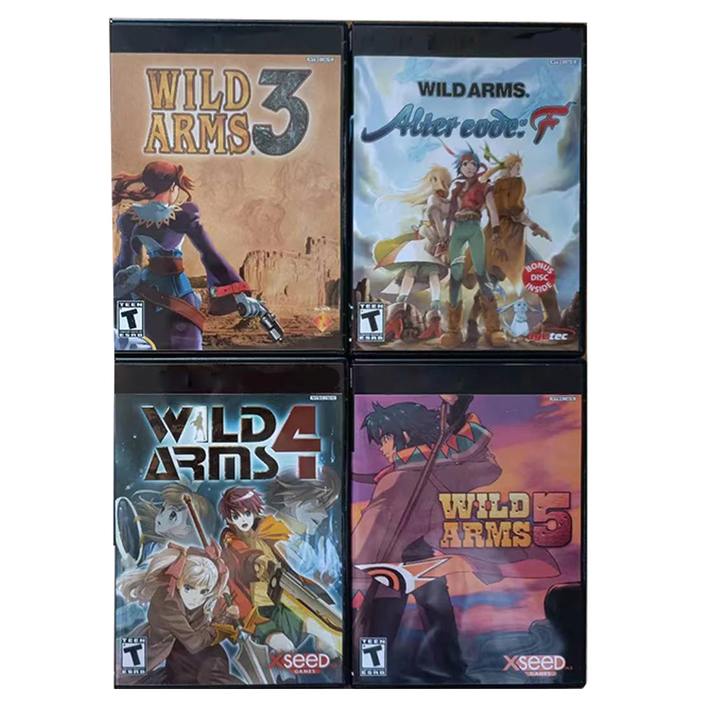 

PS2 WildArms With Manual Copy Disc Game Unlock Console Station 2 Retro Optical Driver Video Game Machine parts