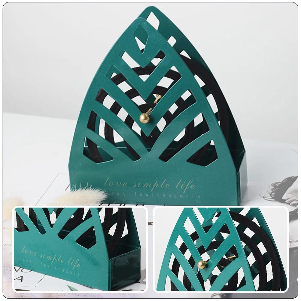 

1pc Hanging Holder Premium Iron Hollow-Out Design Heat-Insulating Ash-Collecting Base For Indoor Home Decor