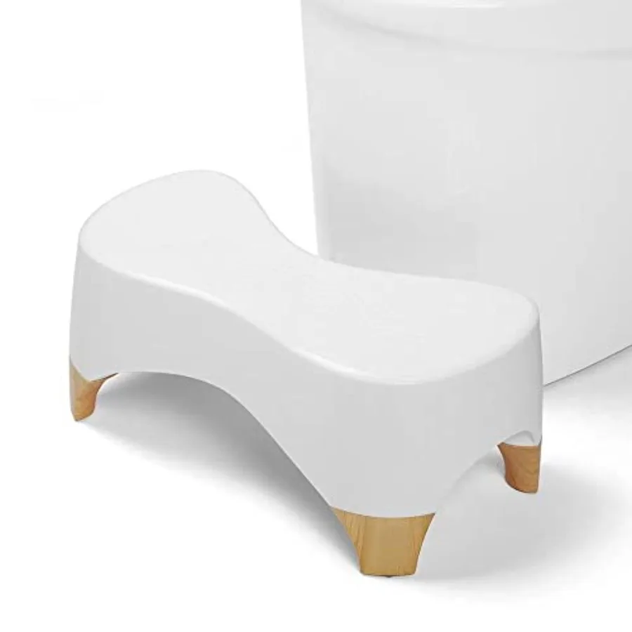 

Toilet Stool Squat for Adults and in Bathroom 7 Tall Step Stool with Non-Slip Surface Supports Up to 550 lbs Simple Design in W