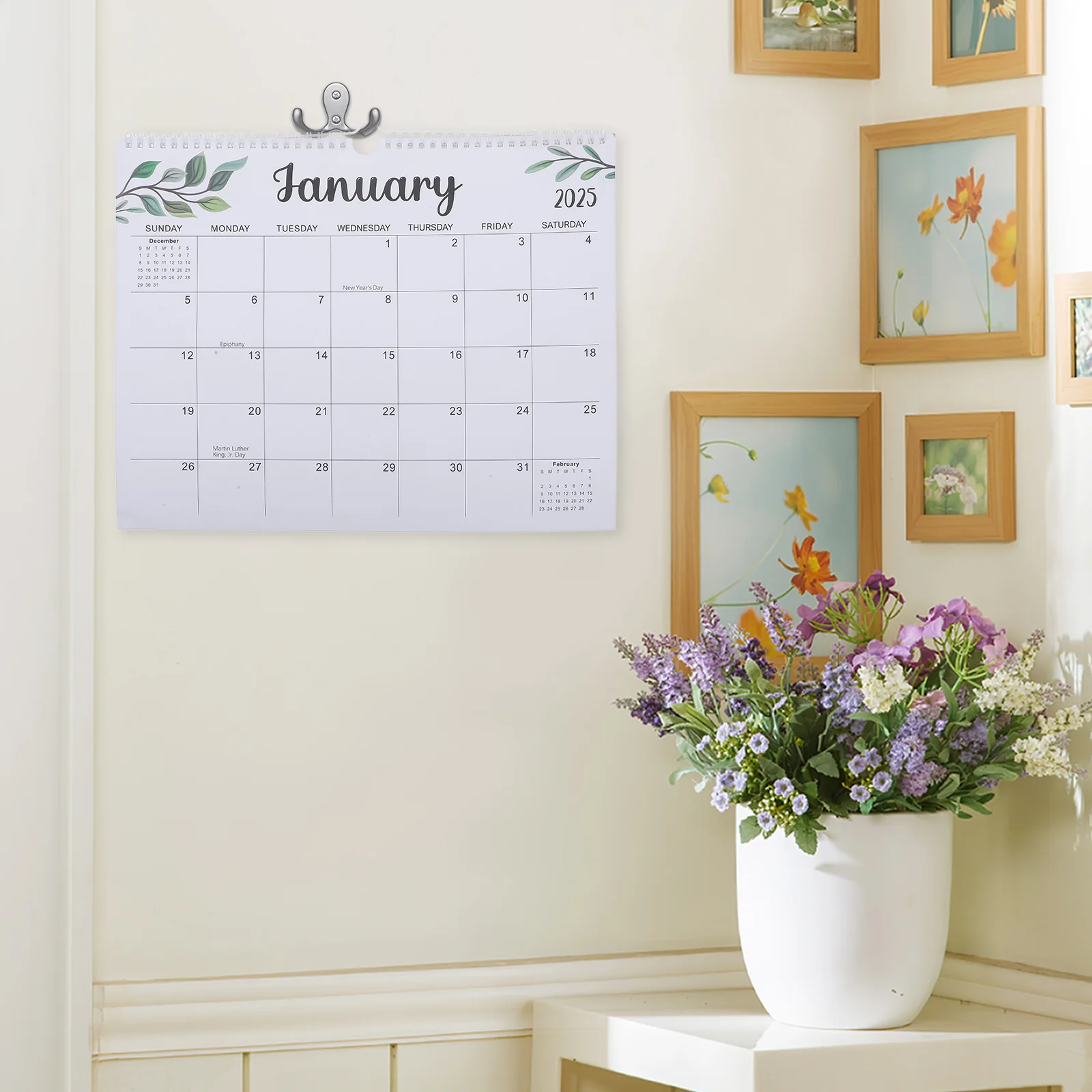 2024-2025 Wall Calendar Monthly Coil Calendar To Do List Agenda Schedule Planning Calendar Office School Organizer