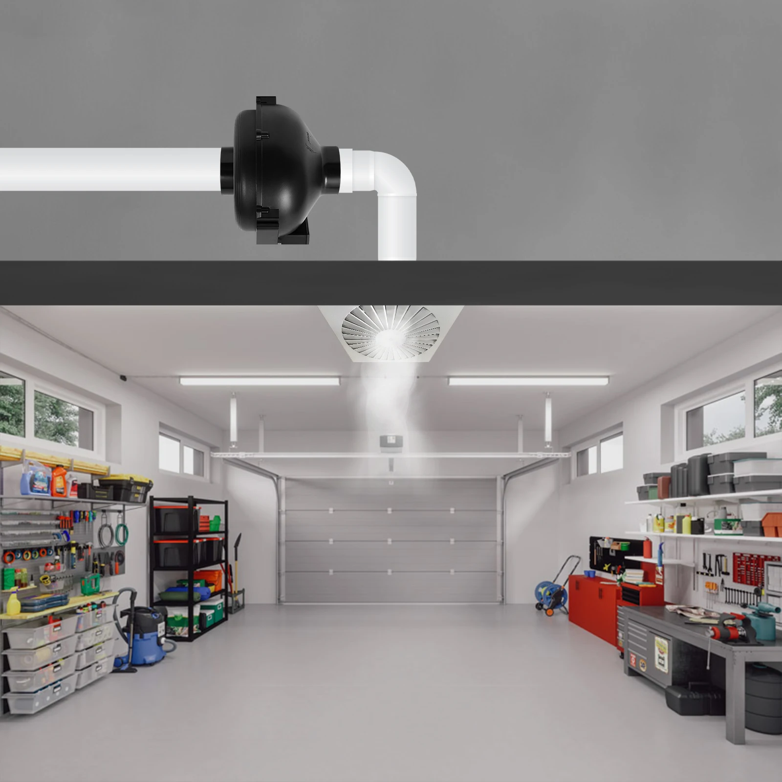 4인치 환풍기 75W 원심 환풍기 저소음 다양한 환기 용도에 적합