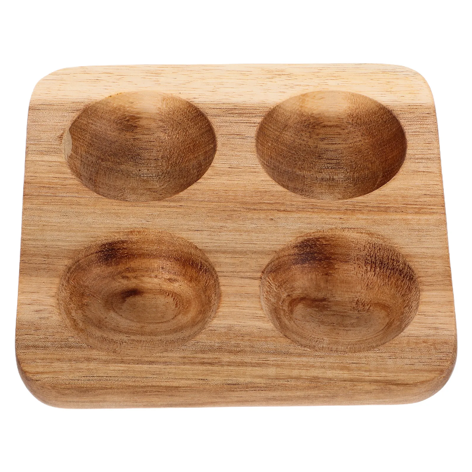 Natural Acacia Wood Egg Storage Tray Sturdy Shatterproof Egg Rack for Refrigerator Countertop Kitchen Organizer Fresh Eggs