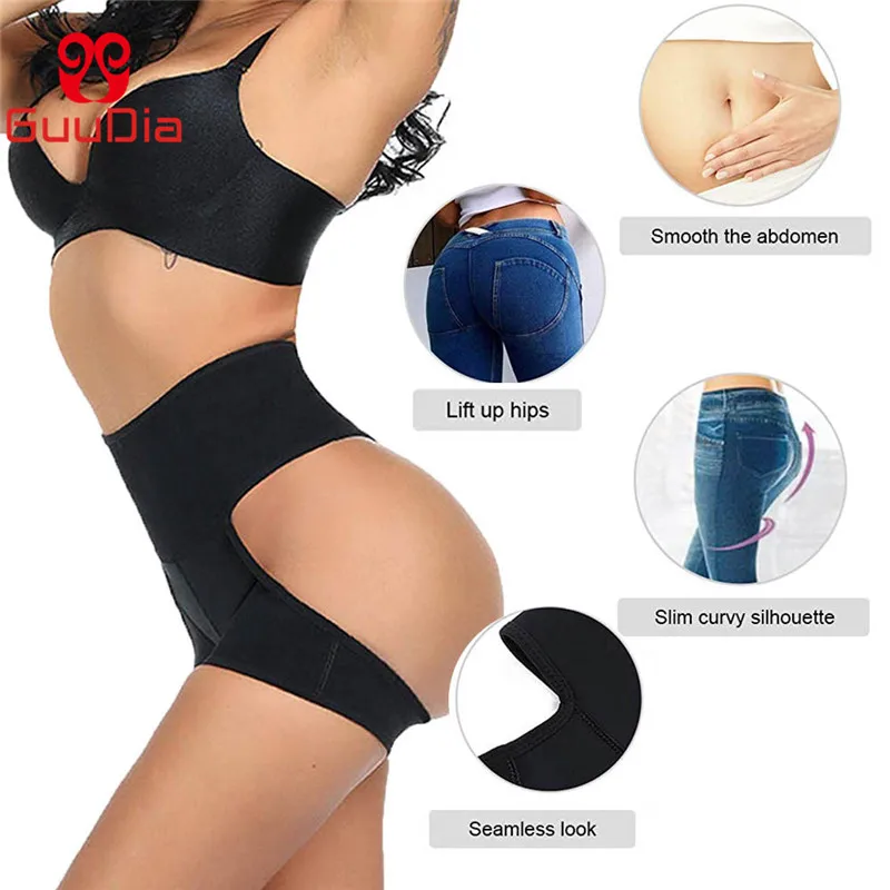 GUUDIA intimo da donna Butt Lifter cintura larga Boyshort Tummy Control mutandine Body Shaper Enhancer intimo ragazzo Shorts