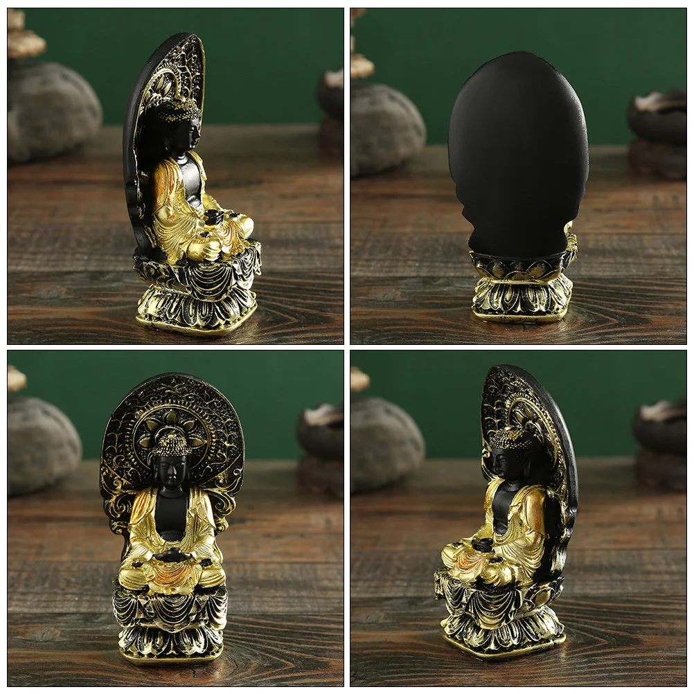 

1Pcs Guanyin Resin Statue Delicate Desktop Ornament Buddhism Theme Sculpture Craft Home Decoration Gift Guanyin Statue