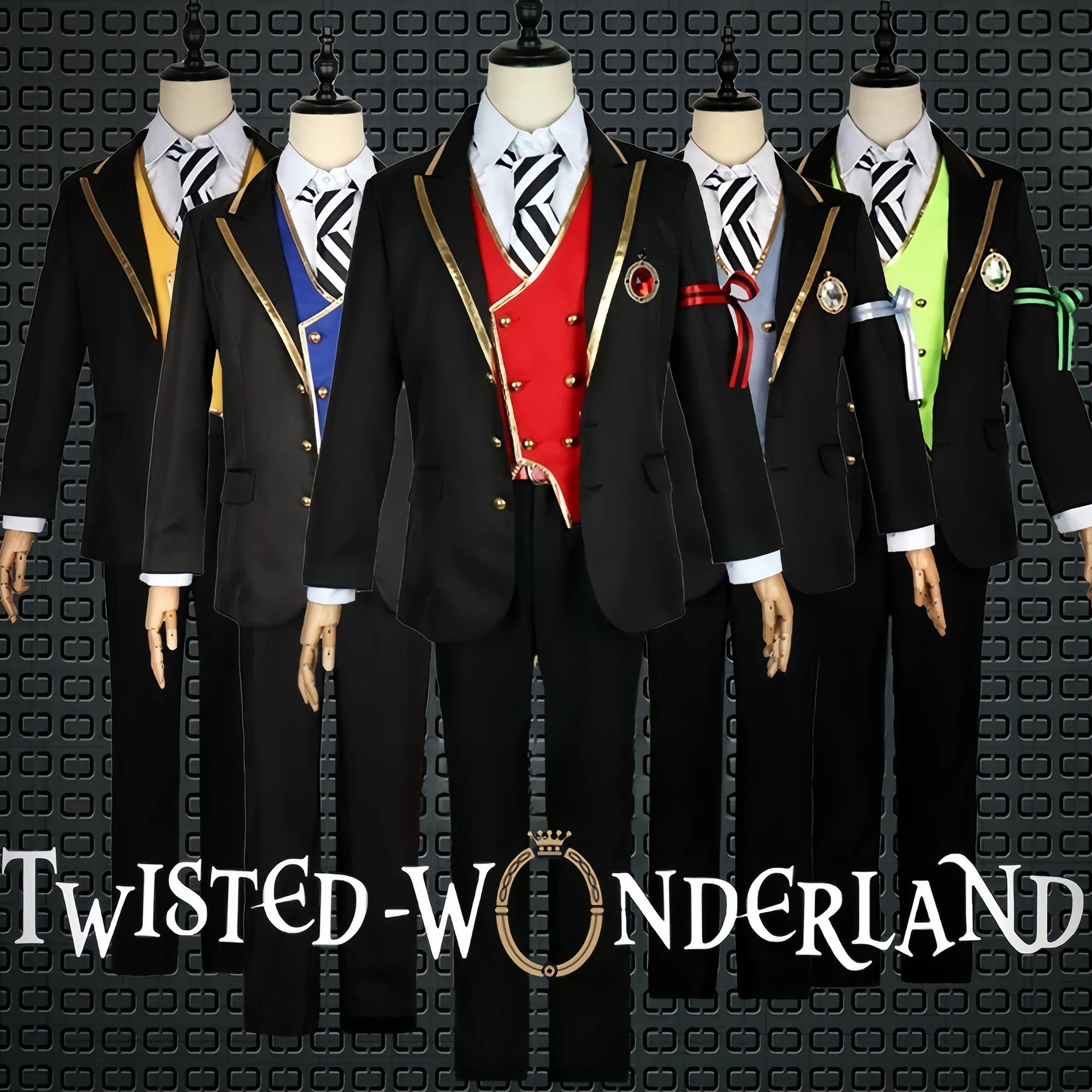 Twisted Wonderland Cosplay Kostüm Ace Ruggie Rook Floyd Malleus Spiel Uniform Kleidung Halloween Kostüm Outfit Party Kostüm