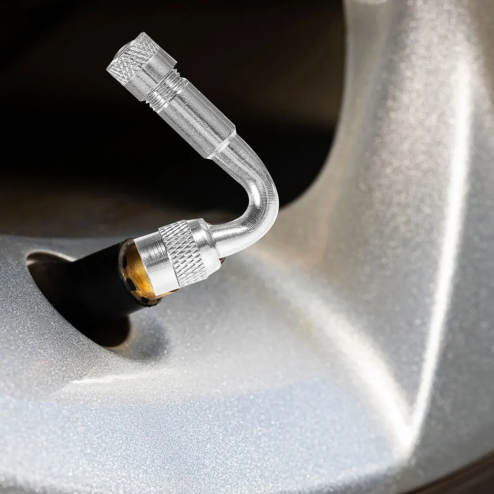 

6pcs Tire Valve Extension Rods 45 90 135 Degrees Copper Dual Inner Tube Pump Nozzle Set Cars Motorcycles RVs Tire Accessories