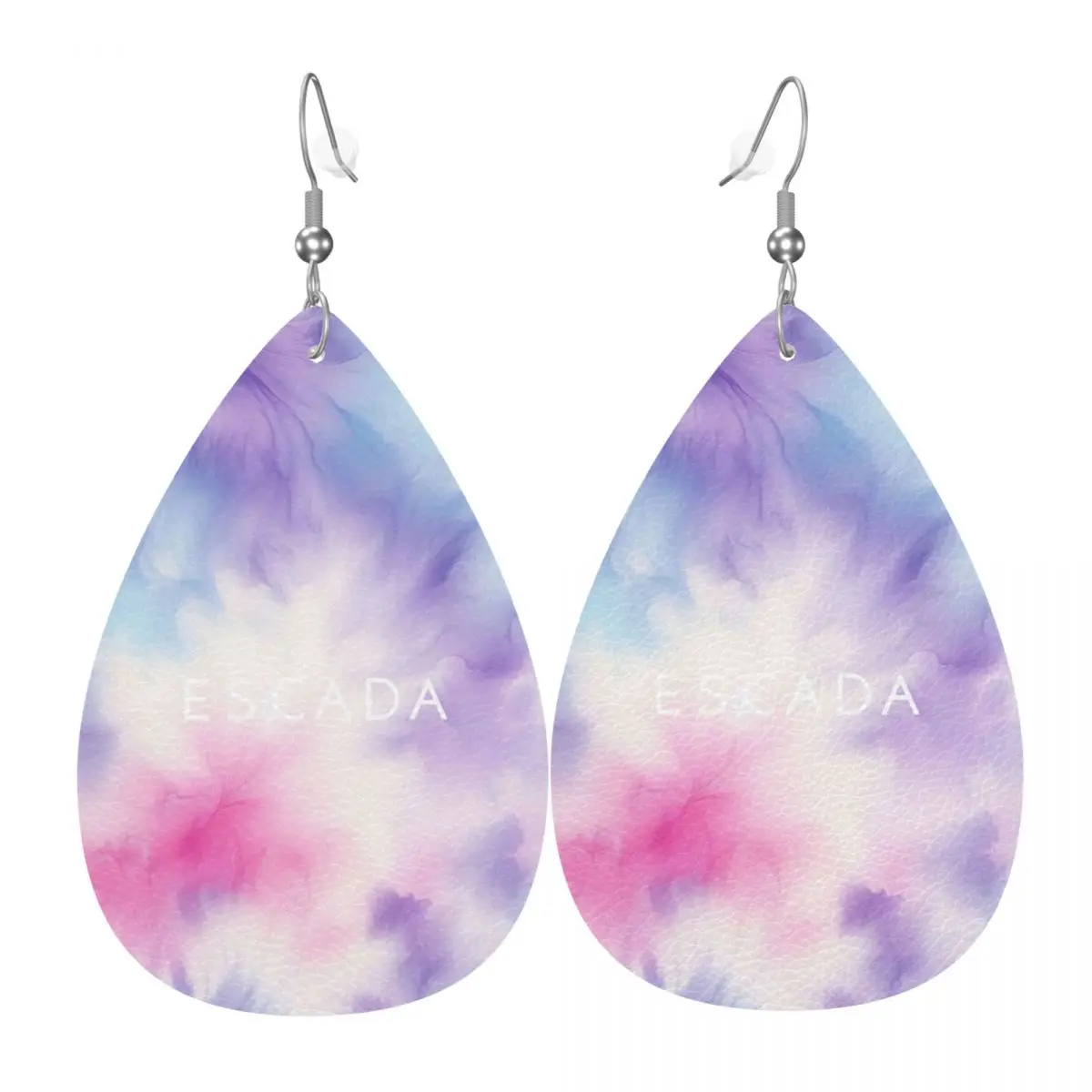 Custom E-Escadas PVC Leather Earrings Dangle Earrings Jewelry For Women For Wife Mother Gift
