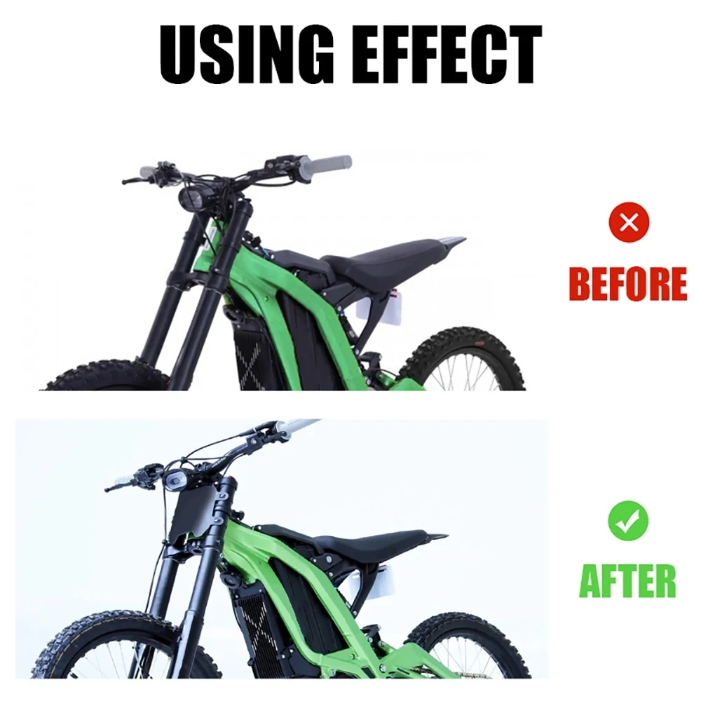 ل Sur-ron دراجة نارية الجبهة رقم لوحة الإطار حامل ل SurRon ضوء النحل X Segway X160 X260 على الطرق الوعرة مركبة كهربية الدراجة #2