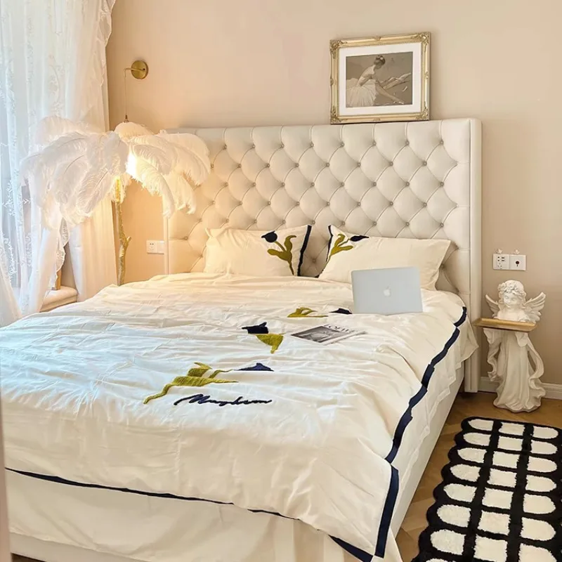 

Princess Safe Bed Wooden Frame Double European Queen Luxury Space Saving Bed Storage Design Letto Matrimoniale Home Furniture