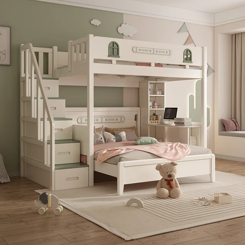 Drawers Storage Bunk Beds Nordic Pretty Unique King Size Frame Bunk Beds Up Down Ladder Cama Montessoriana Infantil Furniture