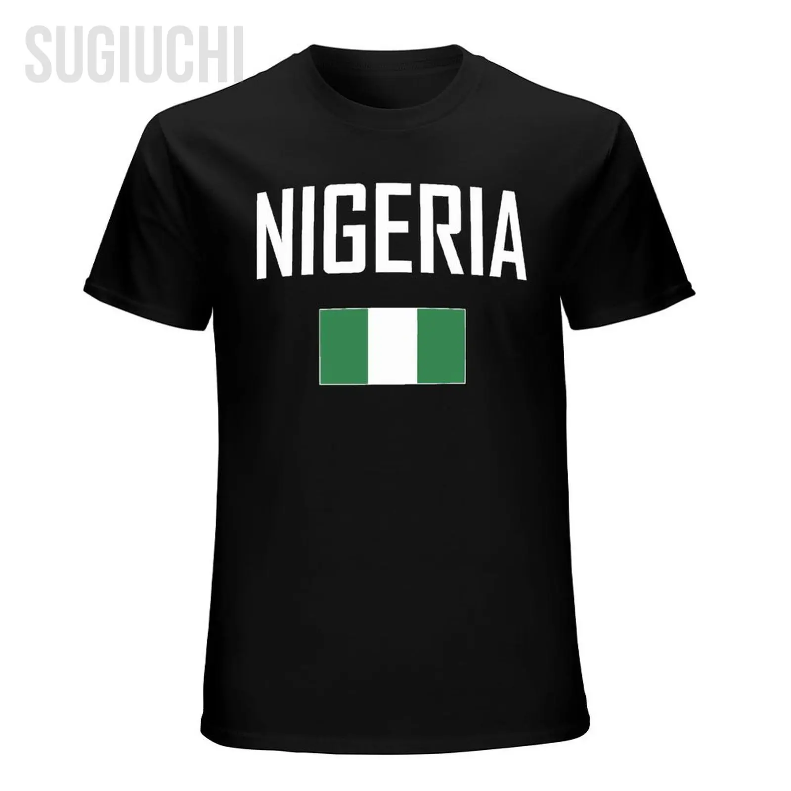 Unisex Men Tshirt NIGERIA Flag And Font Tees T-Shirt O-neck T Shirts Women Boys 100% Cotton Clothing More Color