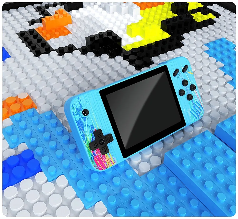 Màn Hình LCD 3.5 Inch Tay Cầm Chơi Game 800 In 1 Máy Chơi Game Cầm Tay 8 Bit Đơn Đôi Cổ Điển Retro Trận Di Động Với bộ Điều Khiển