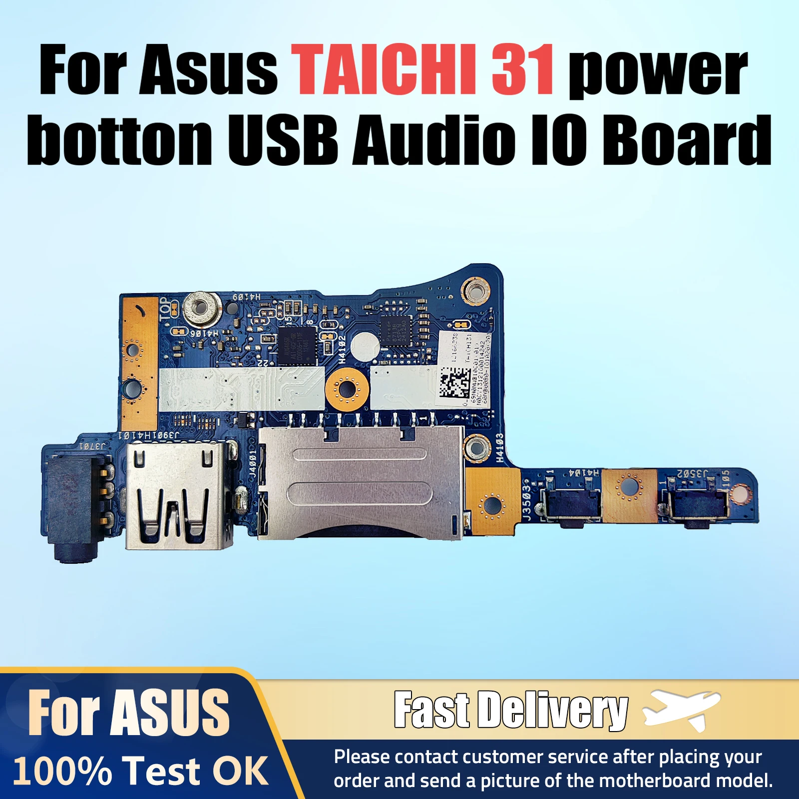 TAICHI31_IO For ASUS TAICHI 31 switch power botton USB Audio IO Board 100% Tested Fast Ship