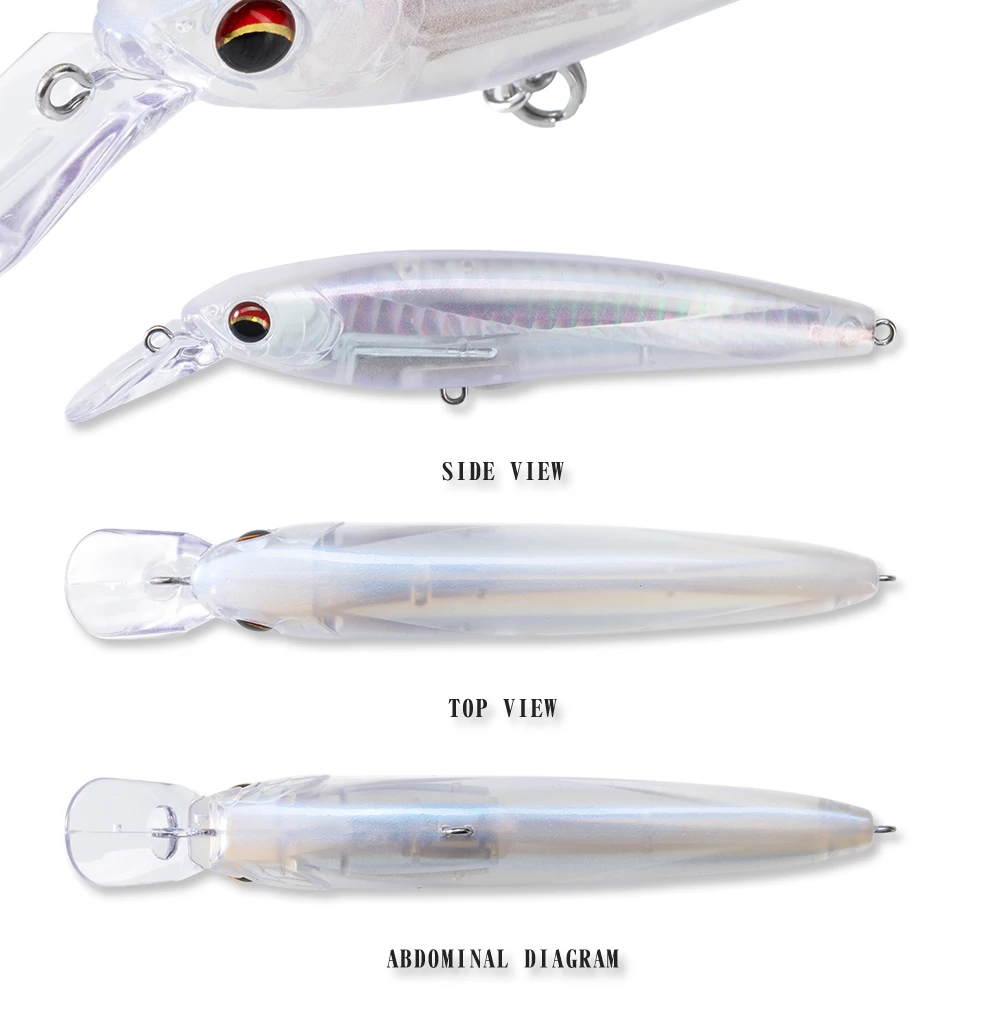 Hunthouse Schwimmender Minnow-Angelköder Kristallprisma-Blitzwobbler Hartköder 100mm/17,5g Künstlicher Hecht Salzwasser-Angelzubehör – Detail 9