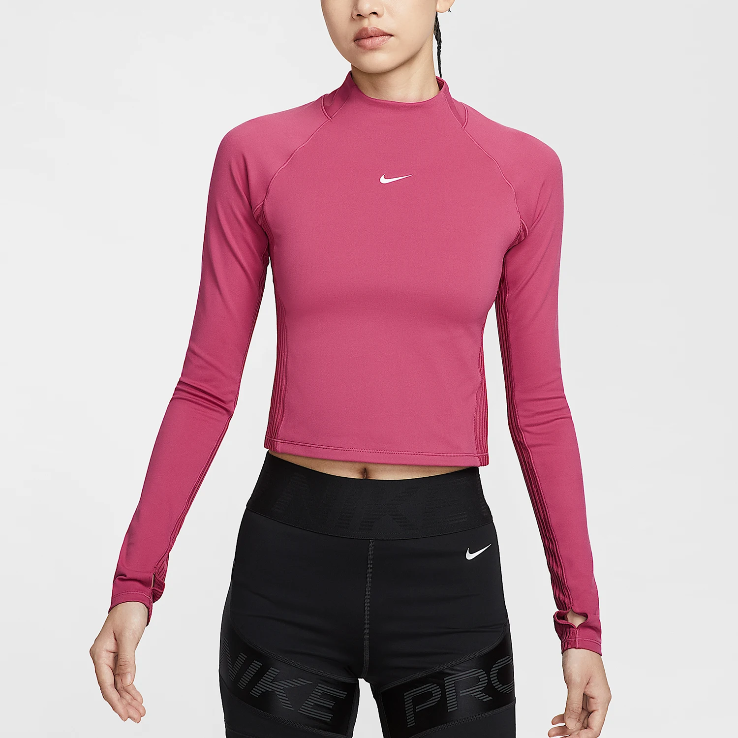 

Оригинальный женский модный спортивный топ Nike Pro Dri-FIT с длинными рукавами HV3737-634