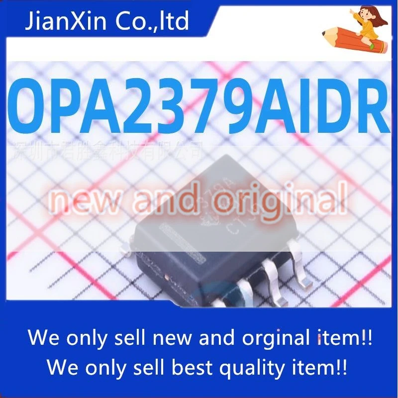 2pcs orginal new  OPA2379AIDR SMD SOP8 Silkscreen: 2379A OPA2379AID IC connection