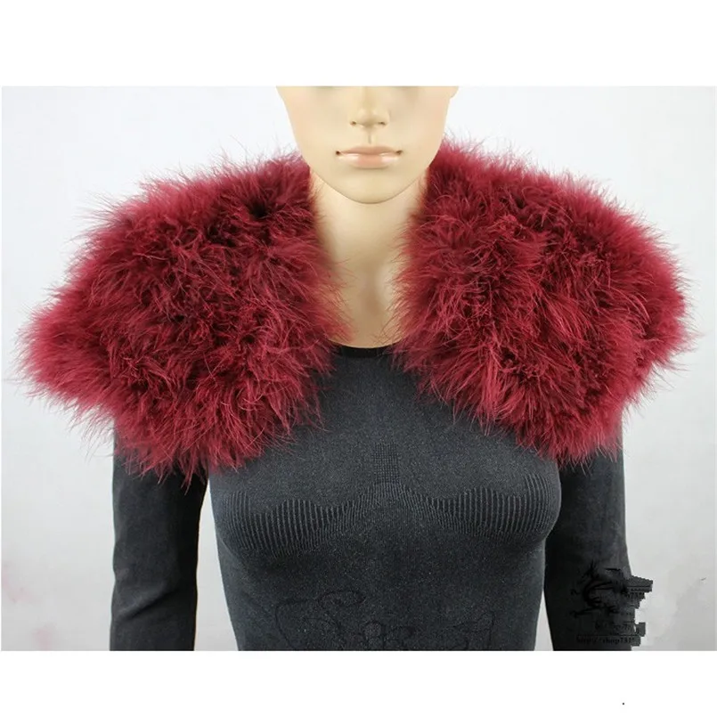 

White Wedding Real Ostrich Feather Bolero Sleeveless Bridal Waistcoat Fluffy Soft Winter Wraps