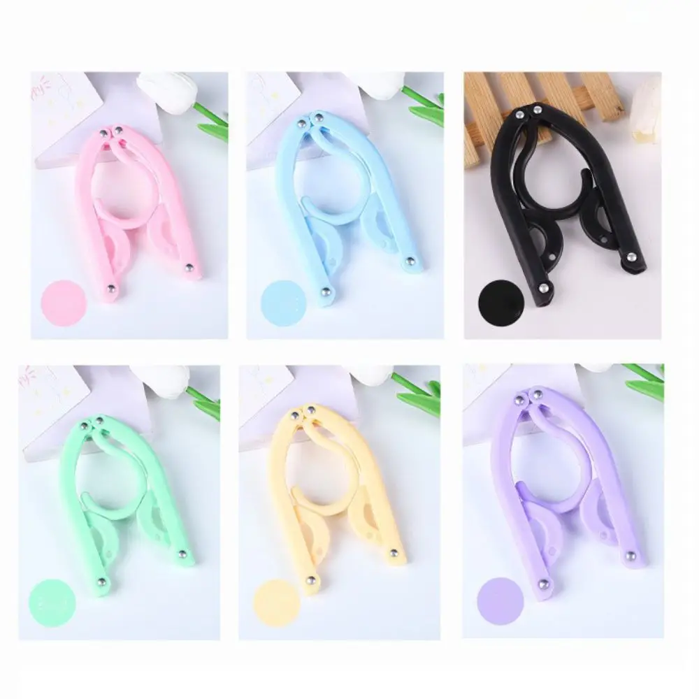 

1/12Pcs Plastic Folding Clothes Hangers Multifunction Anti-slip Travel Clothes Rack Travel Essentials Portable