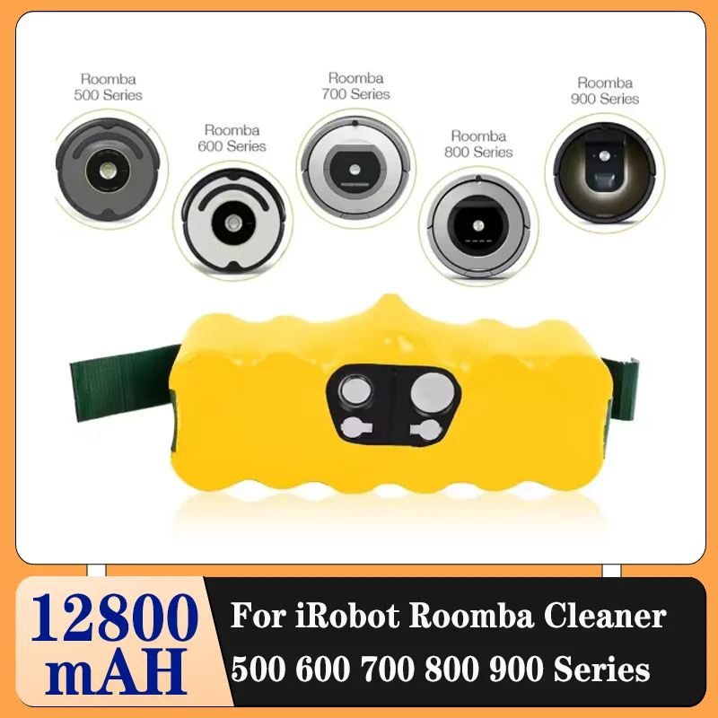 

12800mAh 14.4V Replacement NI-Mh Battery lpega for iRobot Roomba 500 600 700 800 Series roomba 530 555 560 581 620 650 760 880
