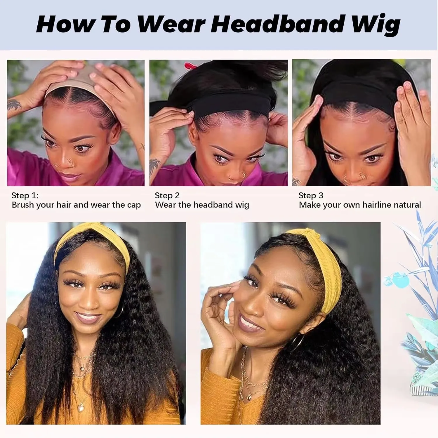 باروكات شعر طويلة مستقيمة للنساء ذوات البشرة السمراء، باروكة رأس صناعية، شريط شعر مرفق بنصف شعر مستعار، مصنوع آليًا بالكامل، بدون دانتيل