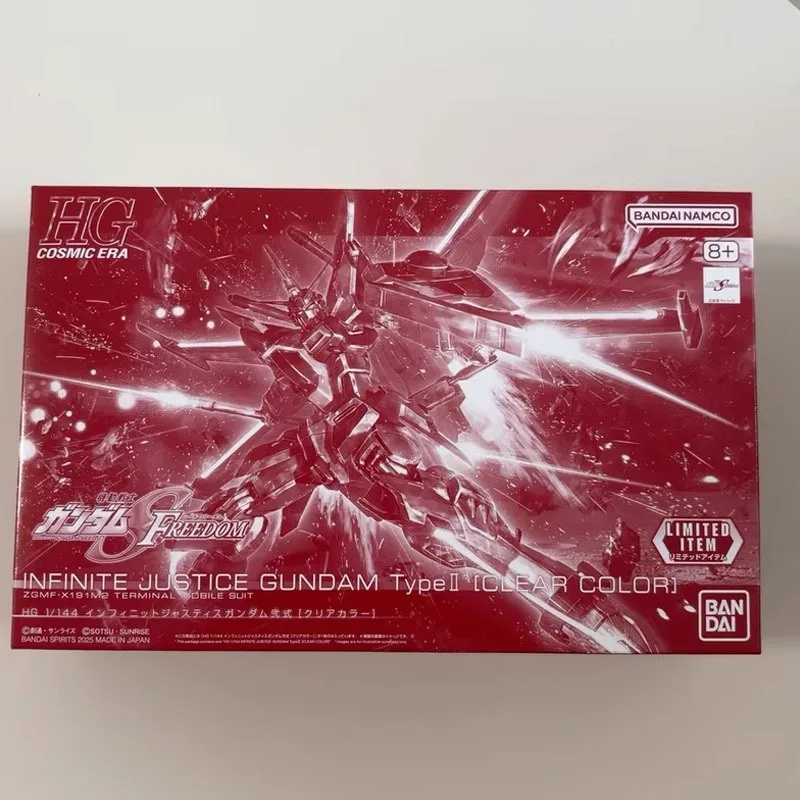 

Fast Shipping Bandai Anime HG INFINITE JUSTICE GUNDAM TYPE II [CLEAR COLOR]Original Model Toy Action Figure Collectible Children