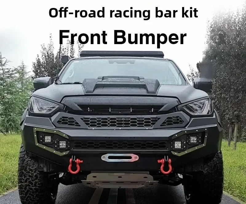 Suitable for ISUZU DMAX front bumper2021 new flat head front bumper