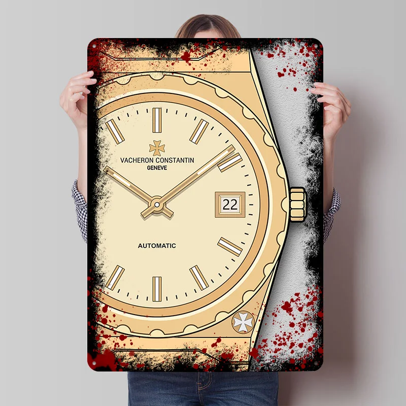 Vacheron Constantin Watch Metal Poster Customized Wall Art Retro Vintage Tinplate Signs for Man Cave Home and Decoration Gaming