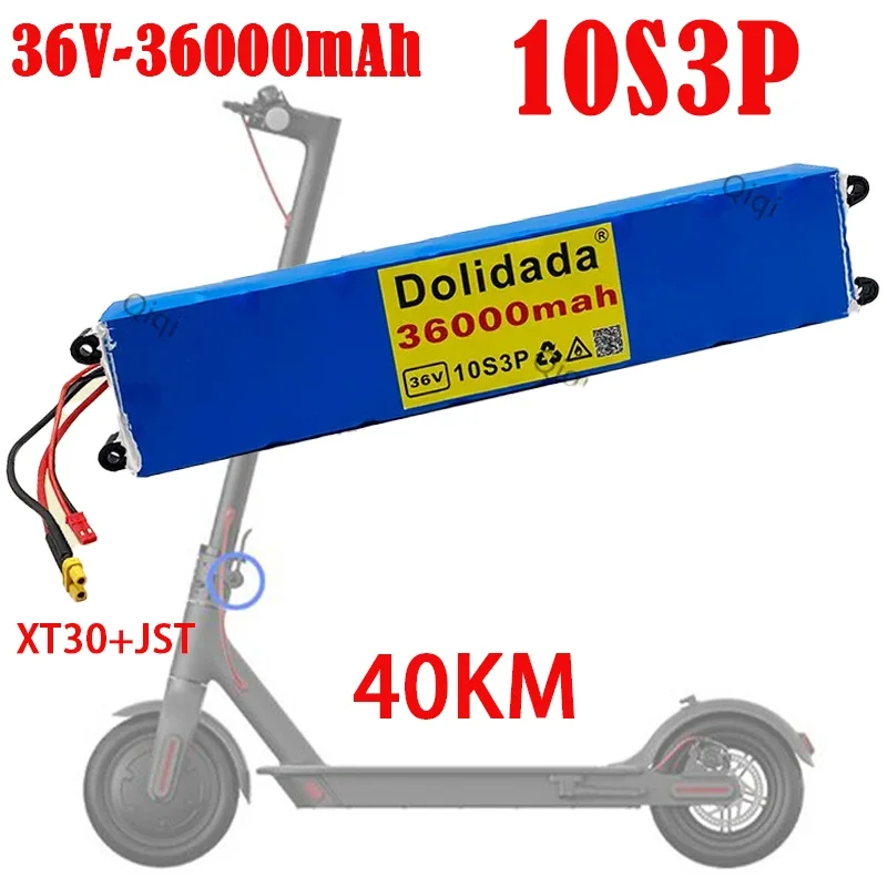 

100%original 36V 30Ah scooter battery pack suitable for M365 36V 30000mAh battery pack electric bicycle BMS board+free delivery