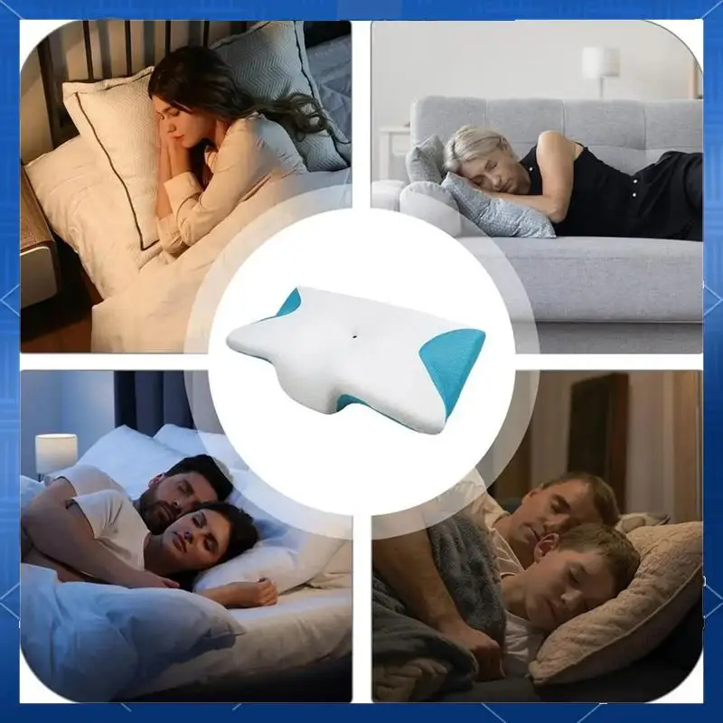 AA77 Foam Neck Pillow Ergonomic Adjustable Foam Neck Pillow Contour Odorless Sleep Pillow For Side Sleeper Bed Pillow