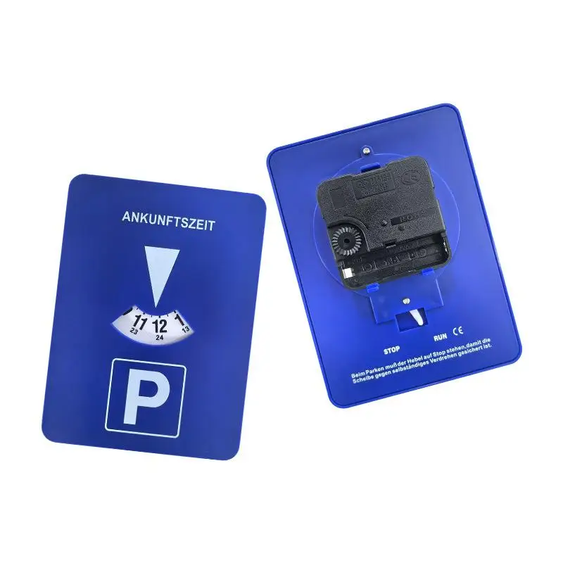 Blue Digital Parking Timer 2 Hours Display Portable Clock Device Easy Setup for Car Parking Enforcement Use