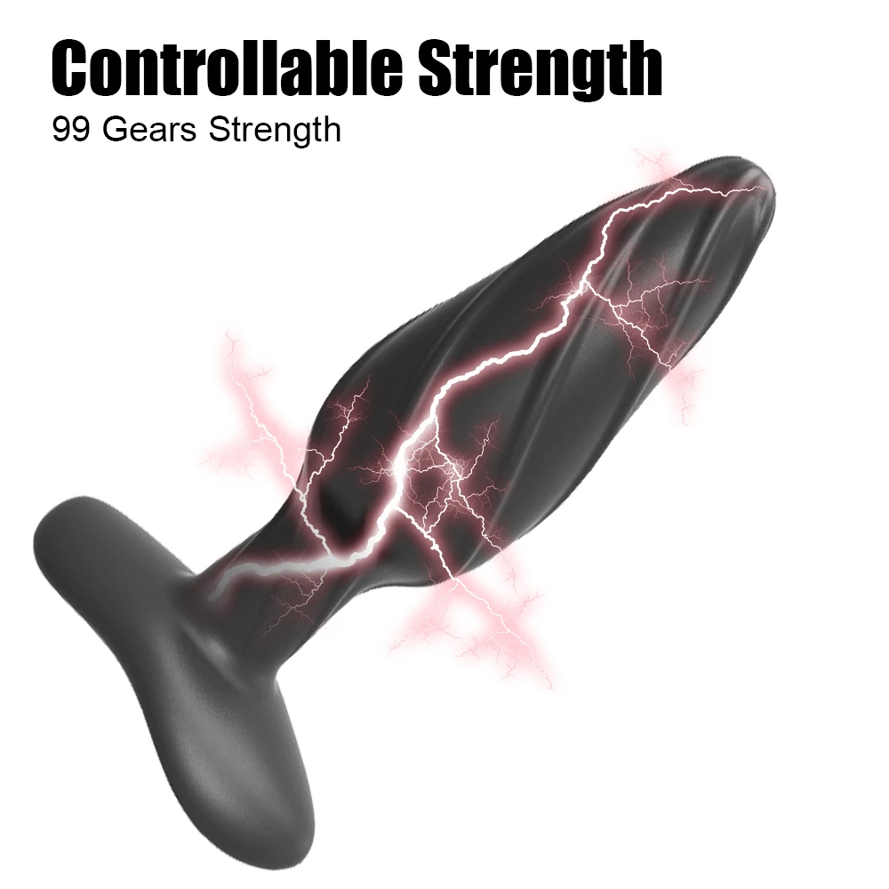 Electric Shock Anal Plug G-Spot Vaginal Massager Wireless Remote Control Sex Shop 12 Modes Masturbator Sex Toys for Men Women