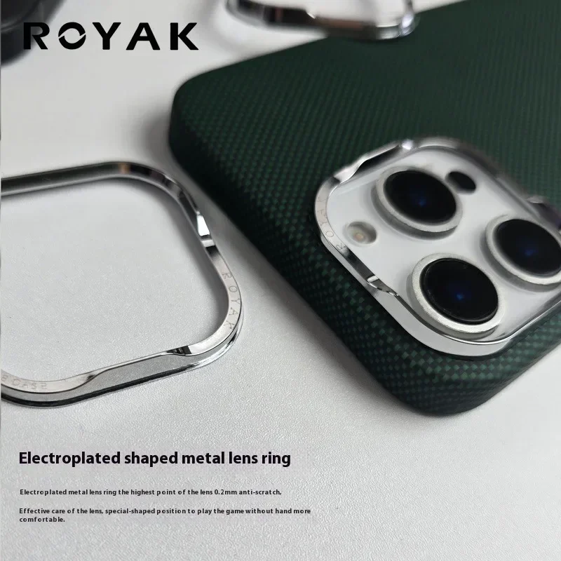 حافظة مغناطيسية من ألياف الكربون بنسبة 100% لهاتف آيفون 15/16 |   كيفلر، مضاد لبصمات الأصابع، MagSafe |   نحيف، مقاوم للصدمات، مقاوم للخدش