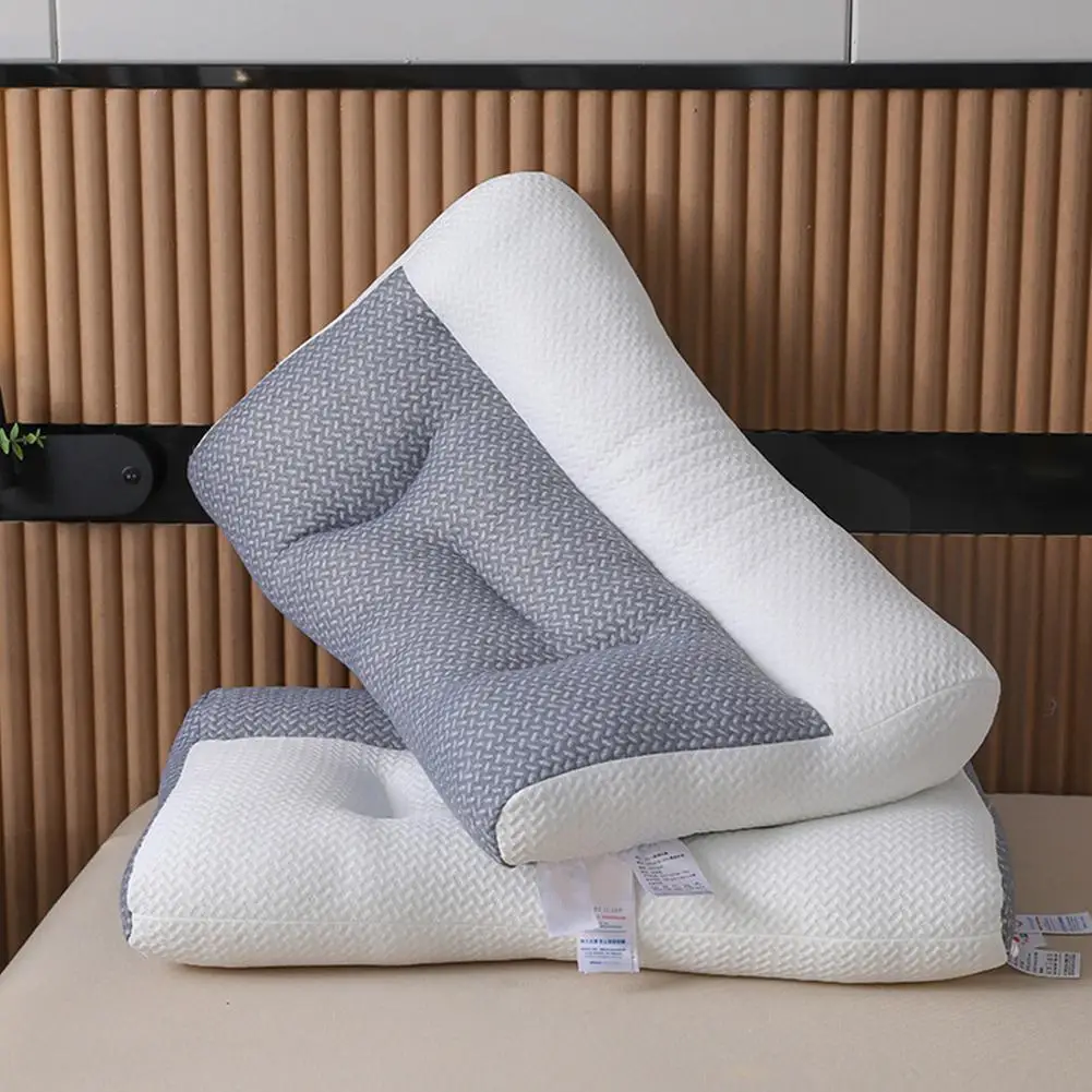 Anti-traction Soy Fiber Pillow Protect Cervical Vertebra Pillows Convenient And Machine Washable Designed For Bedroom