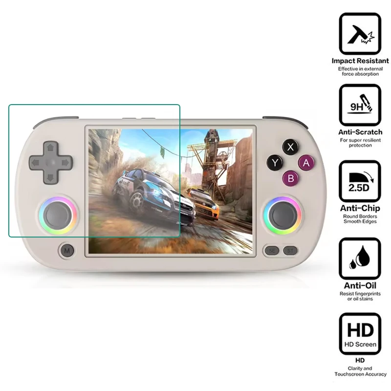 Hard Tempered Glass Protective Film Screen Protector Cover For ANBERNIC RG40XX H Handheld Video Game Console RG40XXH Accessories