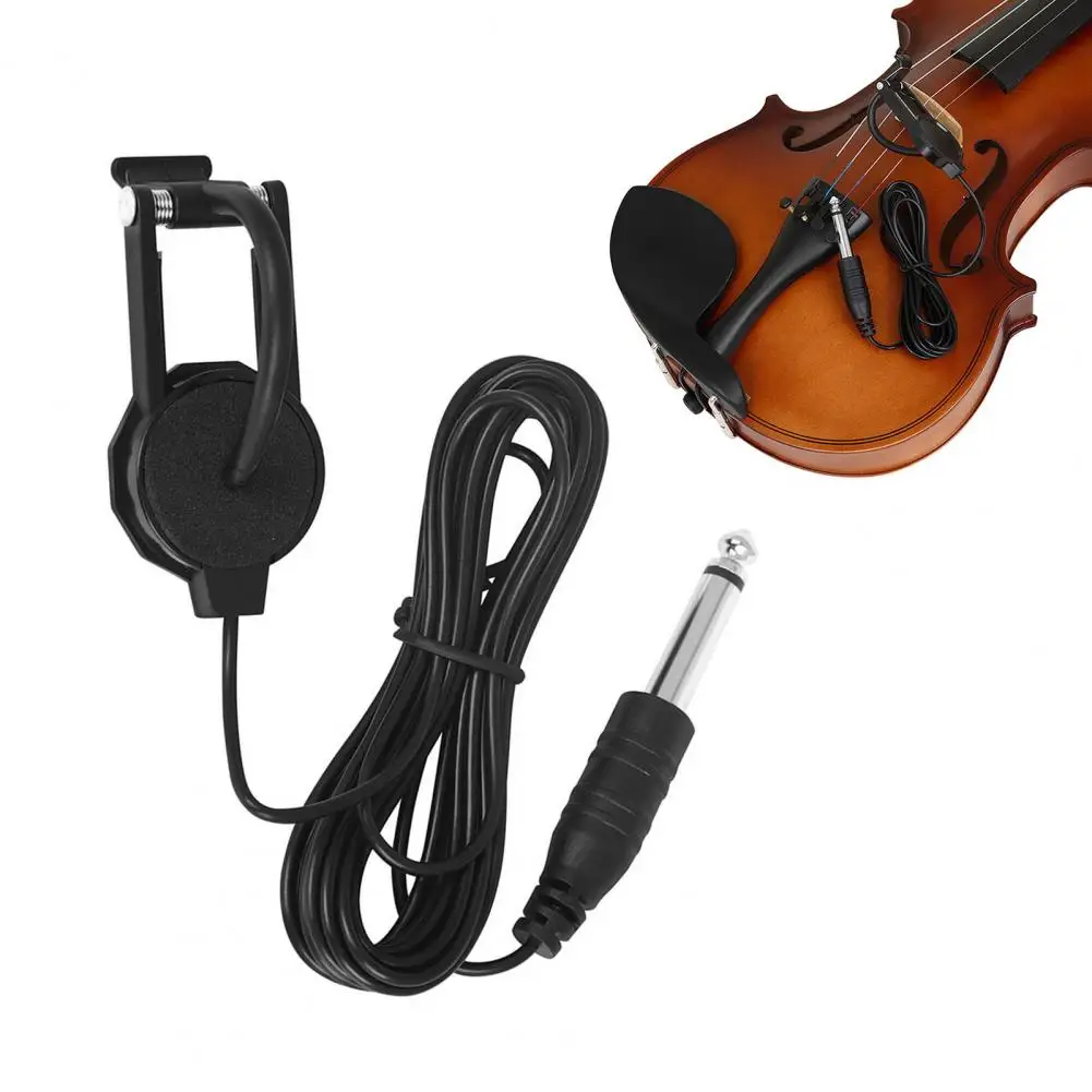 No-drill Violin Pickup Compact Clip-on Violin Pickup Professional Portable Easy to Install Acoustic Instrument for Classical