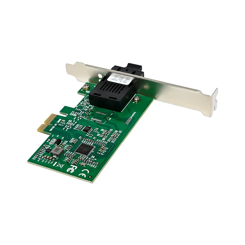Intel I210 Based PCI Express 2.1 x1 Single Port 1000Base-SX/LX Gigabit SC Fiber Optic Ethernet Network Adapter Card, Server Grad