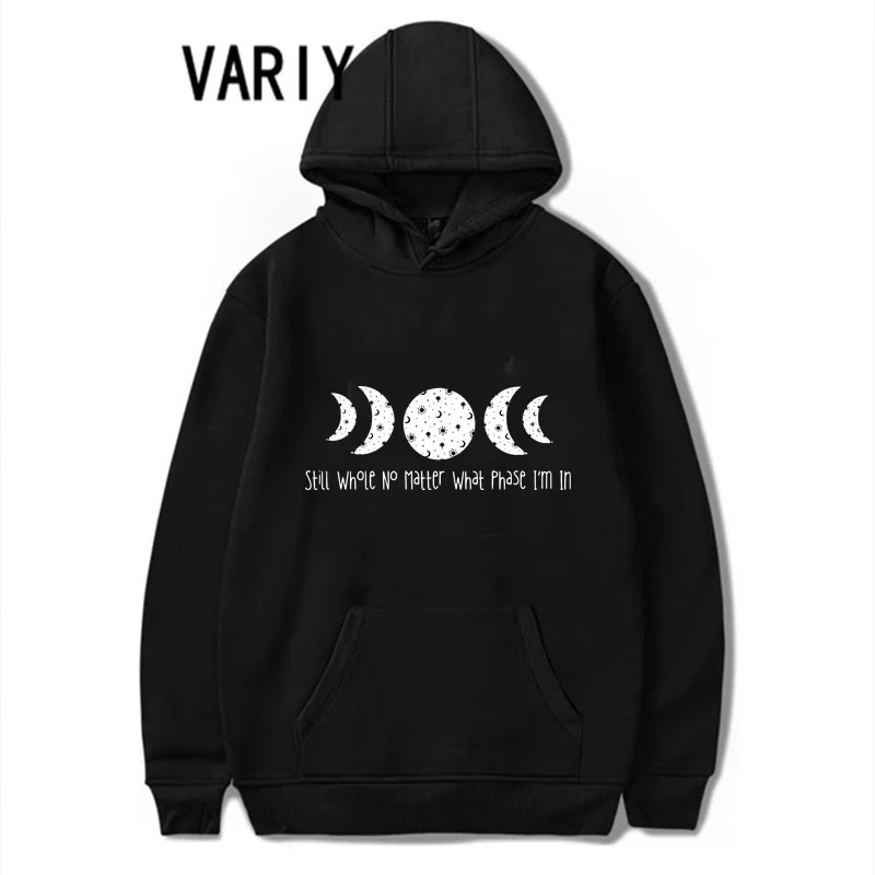 2022 Harajuku warm Pullover Women's Anime hoodies Moon child printing casual hooded female sweatshirt Pink long sleeve hooded