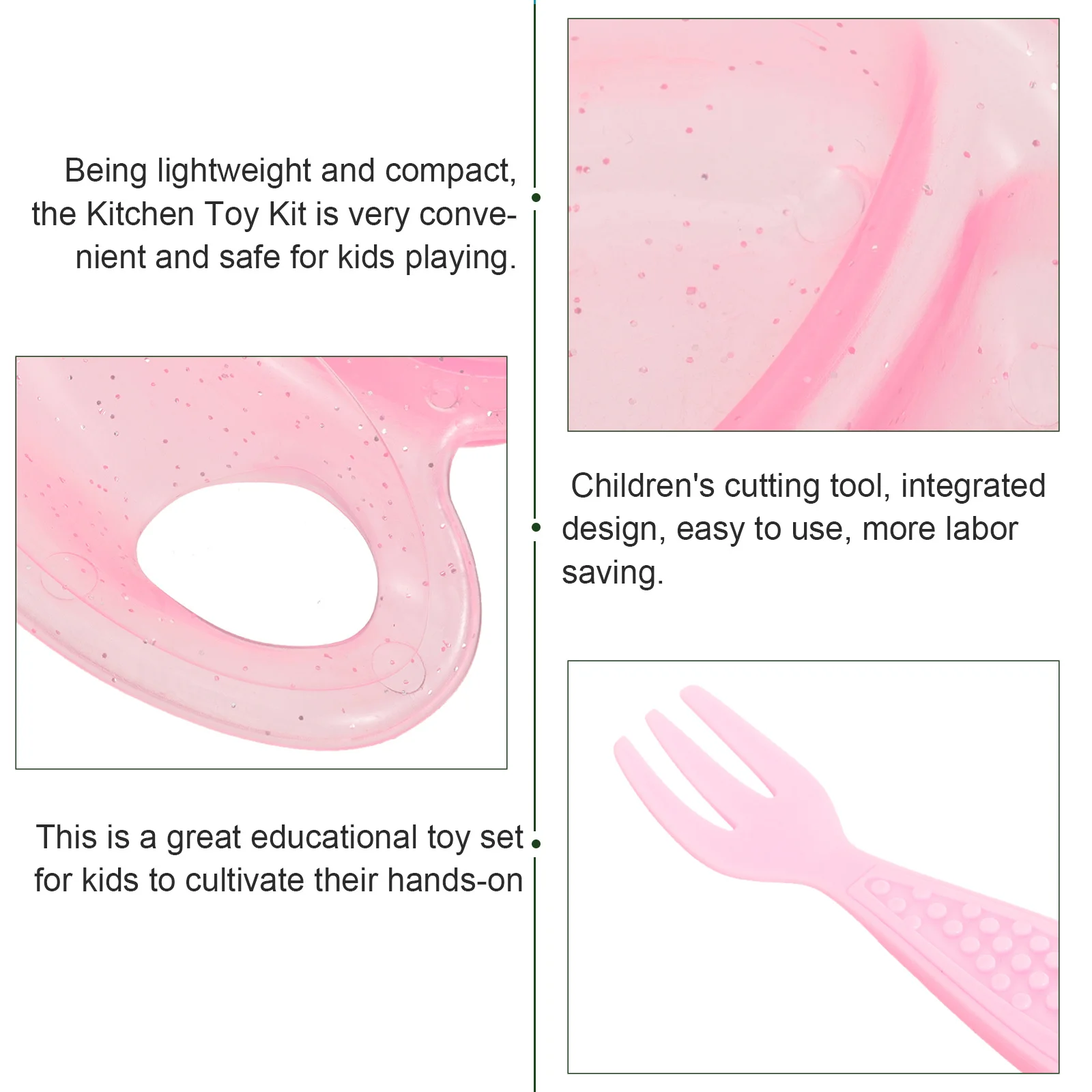 1 ensemble de Mini jouets de cuisine compacts, ensemble de jeu de cuisine, accessoires de table éducatifs pour tout-petits, pratique pratique