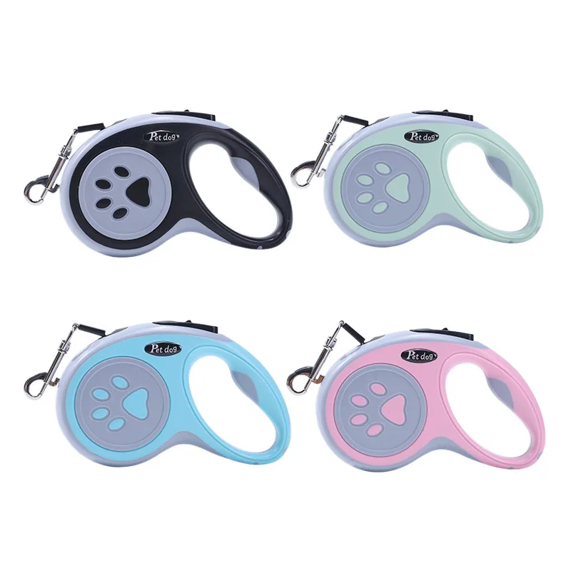 3/5 متر النايلون الكلب المقود التلقائي قابل للسحب دائم القط الرصاص تمديد جرو المشي الجري الجر الروليت للكلاب الصغيرة