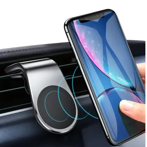 Suporte Magnético para Telefone de Carro com Rotação de 360 Graus e Base Antiderrapante, Suporte Universal Forte para Todos os Smartphones