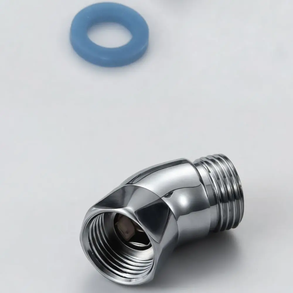 Brass Shower Elbow Adapter 135 Degree Adjustable Connector Bathroom Pipe Fitting For Handheld Rainfall Sprayer Heads