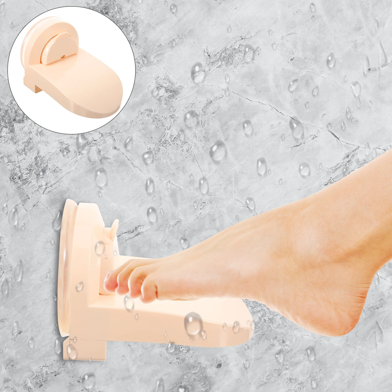 

Shower Footrest Suction Cup Non-Slipping Wall Mount Rest For Shaving Legs Bathing Foot Pedal Bathroom Anti-Slipping Pedal