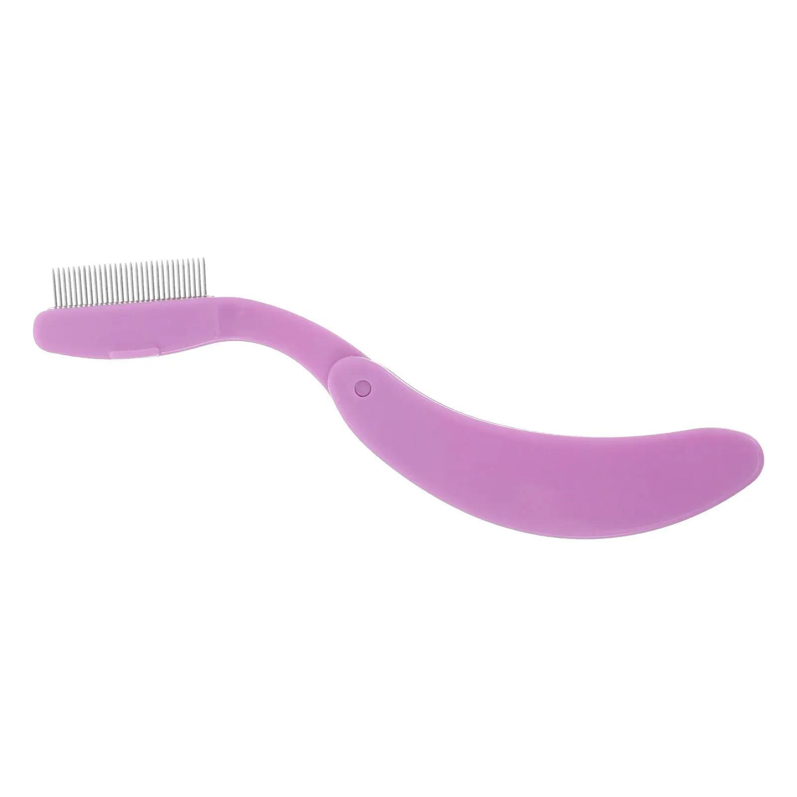 Foldable Eyelash Comb Metal Lash Comb Separator Eyebrow Grooming Brush Portable Lightweight Compact Beauty Tool