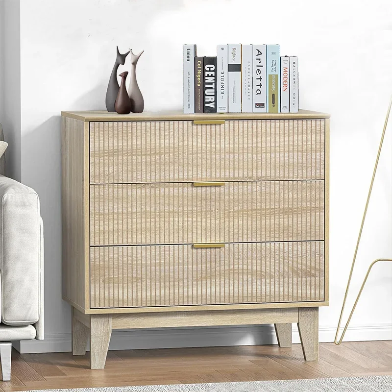 3 drawers, wavy craft chest, living room, study, bedroom, dining room, universal storage cabinet, multi-functional locker