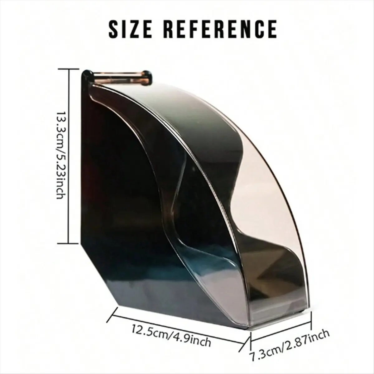 N14R Top Dustproof Filter Paper Box Filter Paper Holder Coffee Filter Paper Fan-Shaped Filter Paper Dustproof Storage Box Black