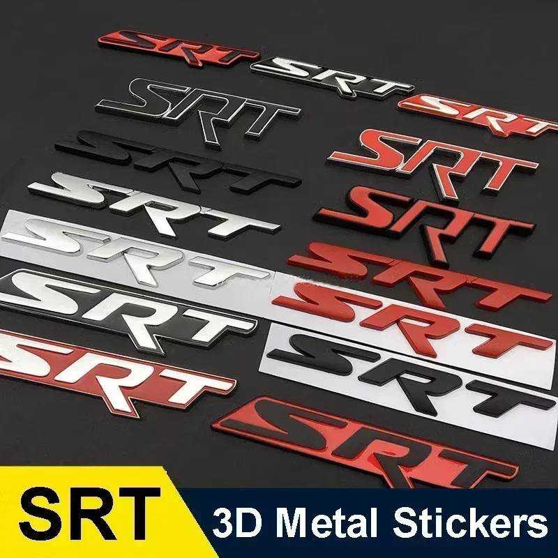 1Pc for SRT R/T Journey Charger Challenger Durango Caliber Ram Car Rear Trunk Sticker Side Fender Badge Decals Accessories